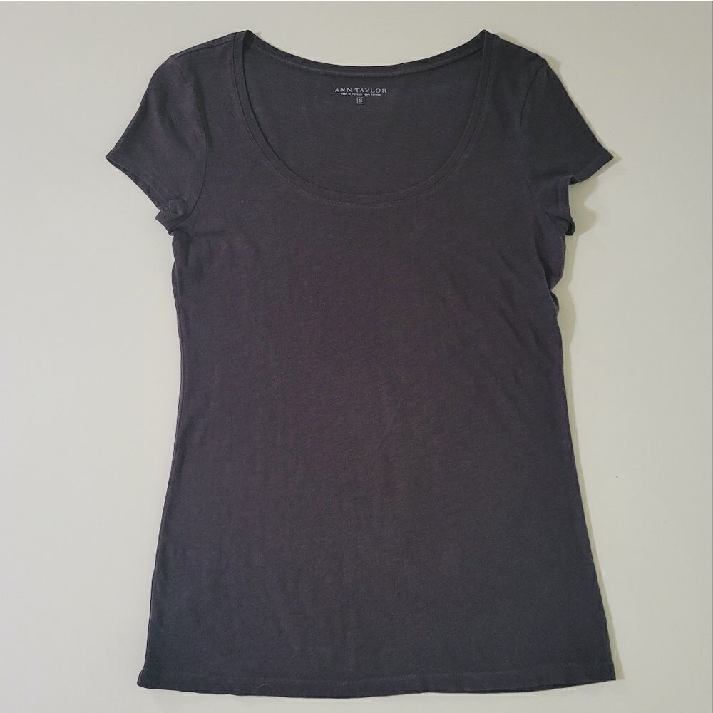 Ann Taylor Women’s Dark Brown Cap Sleeve Top